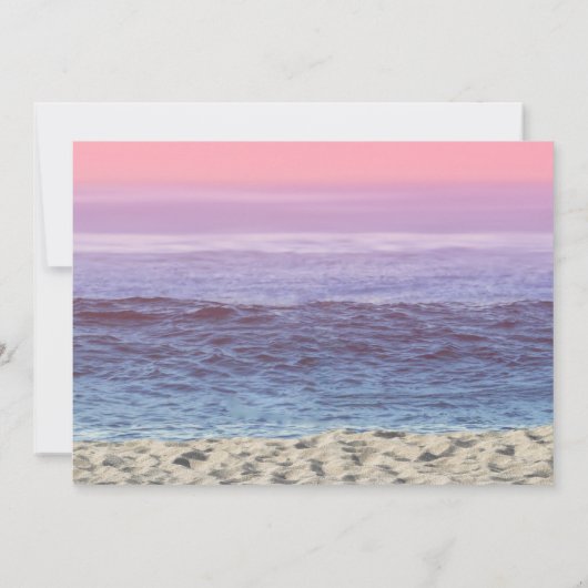 Invitation Starfish Beach Heart String Fête des mariées (Dos)