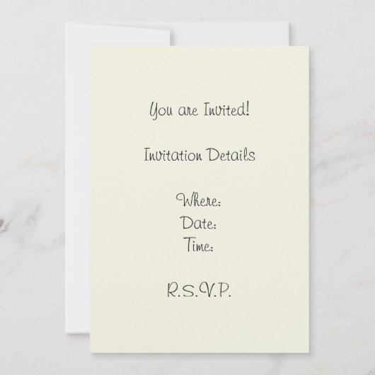 Invitation Starfish Beach House Plage Côté Côte (Dos)