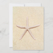 Invitation Starfish Beach Mariage avec douche nuptiale Invita (Dos)