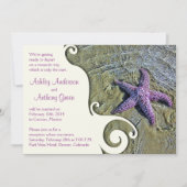 Invitation Starfish Beach Réception De Mariage Après Mariage (Devant)