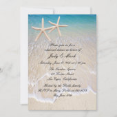 Invitation Starfish Beach Répétition de mariage Dîner Invitat (Devant)