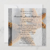 Invitation Starfish dans le Bat mitzvah de sable (Dos)