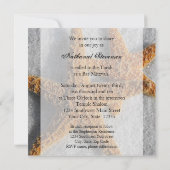 Invitation Starfish dans le Sand Beach Bar Mitzvah (Dos)
