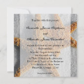 Invitation Starfish Duo dans le sable, Carré de mariage sur l (Devant)