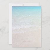 Invitation Starfish Floral Beach Fête des mariées (Dos)