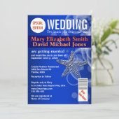 Invitation Starfish mariage magazine PERSONNALISER (Debout devant)