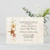 Invitation Starfish Nautilus Scallop Sea Shell Motif moderne (Debout devant)