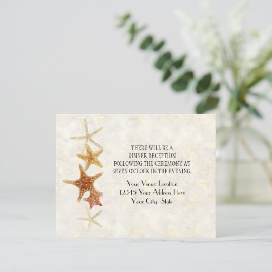 Invitation Starfish Nautilus Scallop Sea Shell Motif moderne (Debout devant)