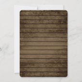 Invitation Starfish Rustic Ocean Wood et lumières (Dos)