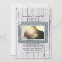 Starfish rustique et Mariage photo en bois Patiné
