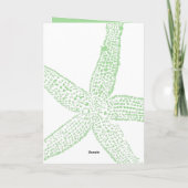 Invitation Starfish Sage marin Vert blanc 2024 Mariage (Dos)