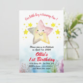 Invitation Starfish souriant - 1er/2e/3e fête d'anniversaire (Debout devant)