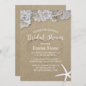 Invitation Starfish Summer Beach Fête des mariées de mariage (Devant / Derrière)