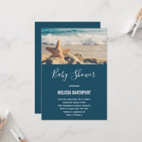 Starfish sur un Baby shower photo de plage de sabl