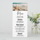 Invitation Starfish sur une plage de sable Photo (Debout devant)