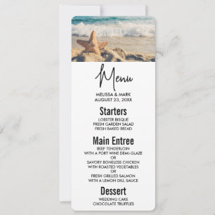 Invitation Starfish sur une plage de sable Photo