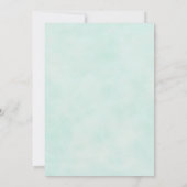 Invitation Starfish Tropical Vintage Beach Mint Mariage (Dos)