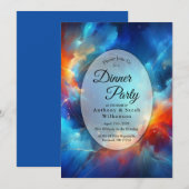 Invitation Starlight Fusion of Fire and Ice Home Dinner  (Devant / Derrière)