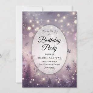 Invitation Starlit Enchantage dans Fleur Anniversaire