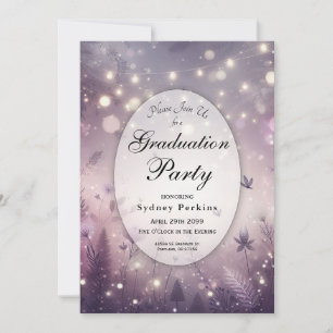 Invitation Starlit Enchantement dans la Fête de la Graduation