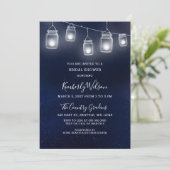 Invitation starry ciel mason jarres mariage Fête des mariées (Debout devant)