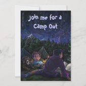 Invitation Starry Night Camp Out (Devant)