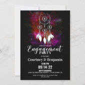Invitation Starry Night Dream Catcher Engagement Party (Devant)