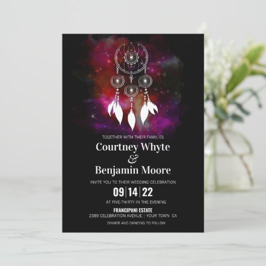 Invitation Starry Night Dream Mariage (Debout devant)