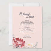 Invitation Starry Night Floral Bachelorette Week-end (Dos)