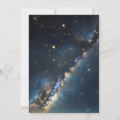 Invitation Starry Night Galaxy Thème Soirée du Nouvel An (Dos)