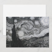 Invitation Starry Night I Vincent Van Gogh Flat Card (Devant / Derrière)