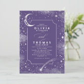 Invitation Starry Night Moon Tir Star Celestial Mariage (Debout devant)