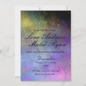 Invitation Starry Night Sky - Mariage élégant (Devant)