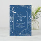 Invitation Starry Night Sky Moon Mystical Celestiday (Debout devant)