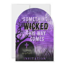 Starry Purple Goth Graveyard Pleine lune Wicked