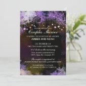 Invitation Starry Soir Forêt Mariage Couples Douche (Debout devant)
