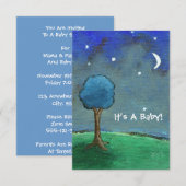 Invitation Starry Starry Night C'est un bébé ! Art original (Devant / Derrière)