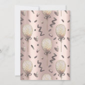 Invitation Stars Cake Rose or Ballons doux 16 (Dos)