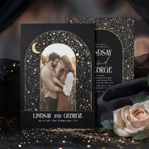 Invitation Stars de nuit romantiques célestes Mariage Photo