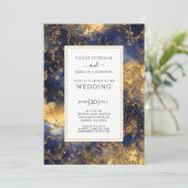 Invitation Stars Et Planètes Cosmiques Célestes Mariage (Debout devant)