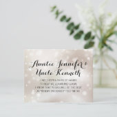 Invitation Stars Gold Serez-Vous Mes Parents (Debout devant)