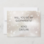 Invitation Stars Gold Serez-Vous Mes Parents (Dos)