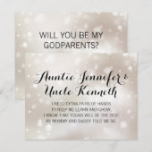 Invitation Stars Gold Serez-Vous Mes Parents (Devant / Derrière)