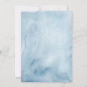 Invitation Stars Lune Bleu Ciel Envoyé Blonde Baby shower (Dos)