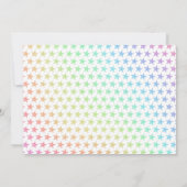 Invitation Stars & Moon Rainbow Sky Unicorn Photo Anniversair (Dos)