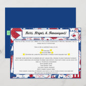 Invitation Stars, Stripes, & Shenanigans (Devant / Derrière)