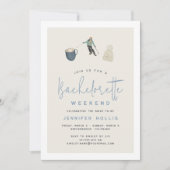 Invitation Station de ski d'hiver Bachelorette Week-end Itiné (Devant)