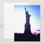 Invitation Statue de la Liberté (Devant / Derrière)