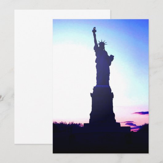 Invitation Statue de la Liberté (Devant / Derrière)