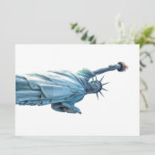 Invitation Statue de la liberté (Debout devant)